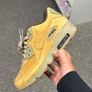 Nike Air Max Olive and Tan Sneakers